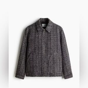 Hm regular fit tweed overshirt